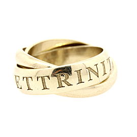 Cartier Or Amour Et Trinity Band Ring 18k White Gold sz 60 US 9.5 1998