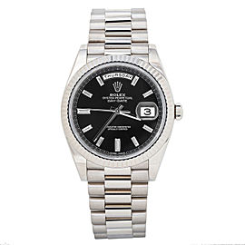 Rolex Day-Date President 228239 Factory Black Diamond Dial Men's Watch 40MM