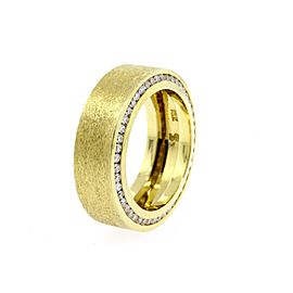 Sal Praschnik Mens Diamond Wedding Band Ring 18k Yellow Gold 1.38ct size 10