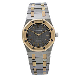 Audemars Piguet Royal Oak Automatic Lady's Watch 18K Two Tone Grey Dial 30mm