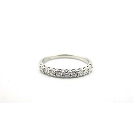 Tiffany & Co Embrace 2.2mm 0.27ct Round Diamond Platinum Eternity Wedding Band 8