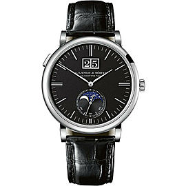 A.Lange & Sohne Saxonia Moonphase 384.029 18K Automatic Watch 41mm Box&Papers