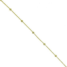 14k Yellow Gold Diamonds by the Yard Bracelet Aprox .25ctw