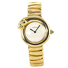 Cartier Panthere Figurative Lakarda W25045R4 18K Yellow Gold Off-White Dial 28mm