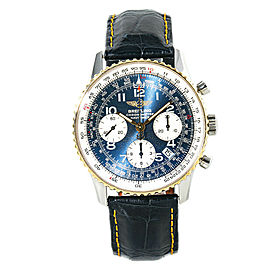 Breitling Navitimer D23322 Mens Automatic Watch Blue Dial Chronograph 42mm