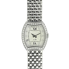 Bedat & Co No 3 Diamond Bezel and Dial Stainless Steel Ladies Watch