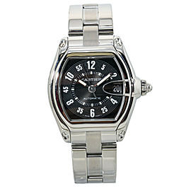 Cartier Roadster W62002V3 Black Dial Stainless Steel Automatic Mens Watch 37mm