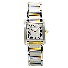 Cartier Tank Francaise 2301/W2TA0003 18K Two Tone Midsize Quartz Watch