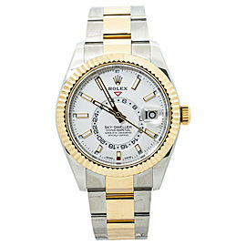 Rolex Sky-Dweller 326933 White Dial 18k TwoTone Mens Watch 42mm Box&Card 2020