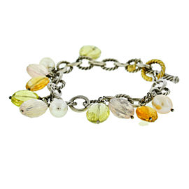 David Yurman Two Tone Multi-Gemstone Bracelet