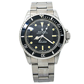 Rolex Submariner 5513 Vintage Feet First Matte 2.8 Mil Mens Automatic Watch 40mm