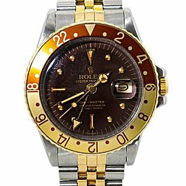 Rolex 1675 GMT-Master 1970 Matte Brown Nipple Dial Automatic Men's Watch 40MM