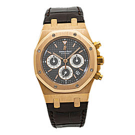 Audemars Piguet Royal Oak 260220OR Rare Dial Box & Paper 18k Rose Gold 39mm