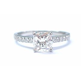 True Platinum Novo Diamond Engagement Ring Size 6 H-VVS2 1.16CT