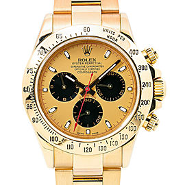 Rolex Daytona 116528 18K Champagne Paul Newman Cosmograph Dial Men's Watch 40mm