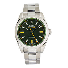 Rolex Milgauss 116400 Black Dial Green Crystal M Serial 2008 Automatic Watch40m