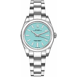 Rolex Oyster Perpetual Tiffany Blue New 2021 Lady Watch 31mm Card Only