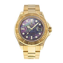 Rolex Yacht-Master 18kYellow Gold Tahitian MOP Dial Automatic Watch 40mm