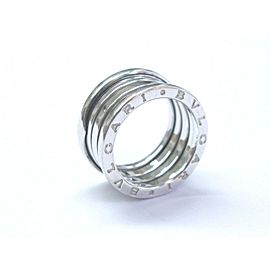 Bulgari B Zero 18Kt 10mm Ring White Gold Size 55