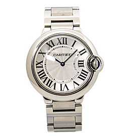 Cartier Ballon Bleu 3653 W6920084 Lady's Silver Dial Quatz Watch 33mm