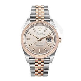 Rolex Datejust 126331 Rose Gold Jubliee Sundust Dial New Jan