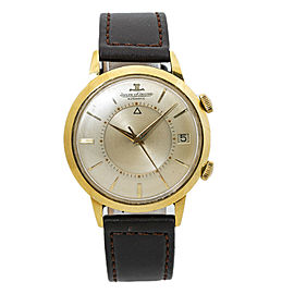 Jaeger Lecoulture Memovox E855 Vintage 18K Bumper Watch