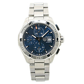 Tag Heuer Aquaracer CAY2112-BA0927 Automatic Men Watch Chronograph BlueDial 43m