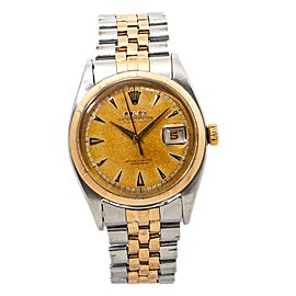 Rolex Datejust Vintage Rare 18K Rose Gold TwoTone Automatic Men Watch 36mm