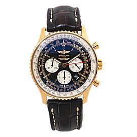 Breitling Navitimer Limited 18k Rose Automatic Watch GMT Chronograph 46mm