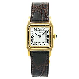 Cartier Santos Dumont Paris 7809 Yellow Gold 1980 year Unisex Quartz Watch