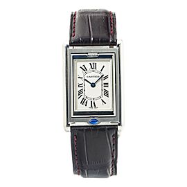 Cartier Tank Basculante 2405 Off-White Dial SS Unisex Quartz Watch