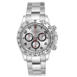 Rolex Daytona Racing White Gold Silver Dial Automatic Men's Watch