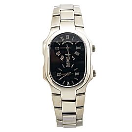 Philips Stein Teslar Stainless Steel Black Dual Dial Ladies Quartz Watch 27mm