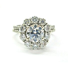 Round Diamond Halo Engagement Ring