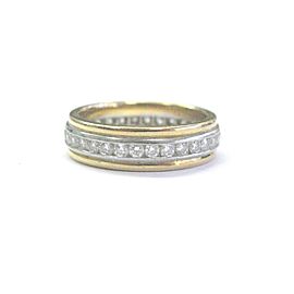 Tiffany & Co Platinum/18Kt Diamond Wedding Band .64Ct Size 5