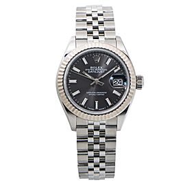 Rolex Date Just SS Jubilee Dark Grey Dial Automatic Ladies Watch 28mm