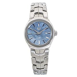 Tag Heuer Link Stainless Steel Quart Blue Dial Ladies