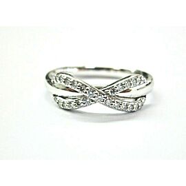 Tiffany & Co. Infinity Diamond Ring 18Kt White Gold