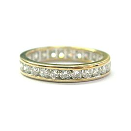 Round Diamond Eternity Band 14Kt Yellow Gold