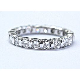 Fine Round Cut Diamond Bar Setting Eternity Band Ring