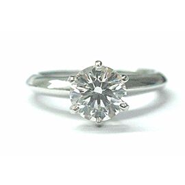 Tiffany & Co. Platinum Round Diamond Solitaire Engagement Ring