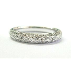 Robin Brothers Diamond Pave Three-Row Ring 14Kt White Gold