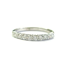 Diamond Prong Set Band Ring 10-Stone 18Kt White Gold