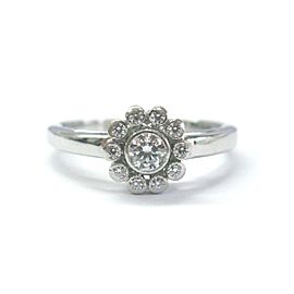 Tiffany & Co. Platinum Diamond Flower Ring