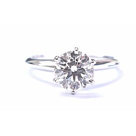 Tiffany & Co. Platinum Round Diamond Solitaire Ring