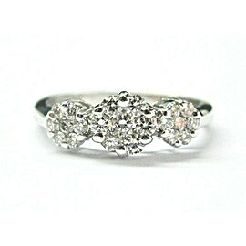 Diamond Cluster Past Present Future Ring