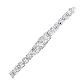 Platinum & 1.22ct. Diamond Hinged Link Bracelet