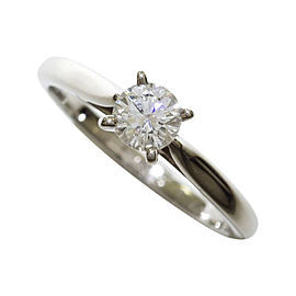 Cartier Platinum 0.23 Ct Diamond Ring Size 3.75