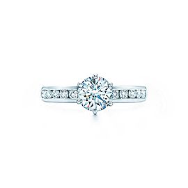 Tiffany & Co. Platinum & 0.93ct Diamond Engagement Ring Size 5.5