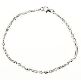 14K White Gold & 0.49ct. Infinity Diamond By the Yard Bracelet